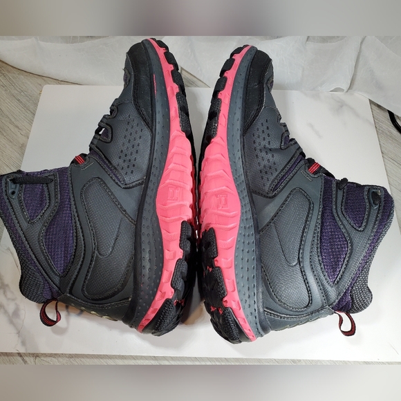 Hoka Women's One One Tor Tech Gray Black Pink Purple Hiking Shoes Size 9 - Picture 8 of 12